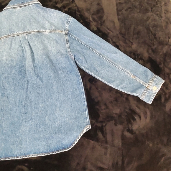 Zara Denim Button-Up Shirt - Picture 9 of 16